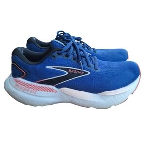 Brooks Glycerin 21 Athletic Running Tennis Walk Shoe Sneaker Pink Blue Women 8